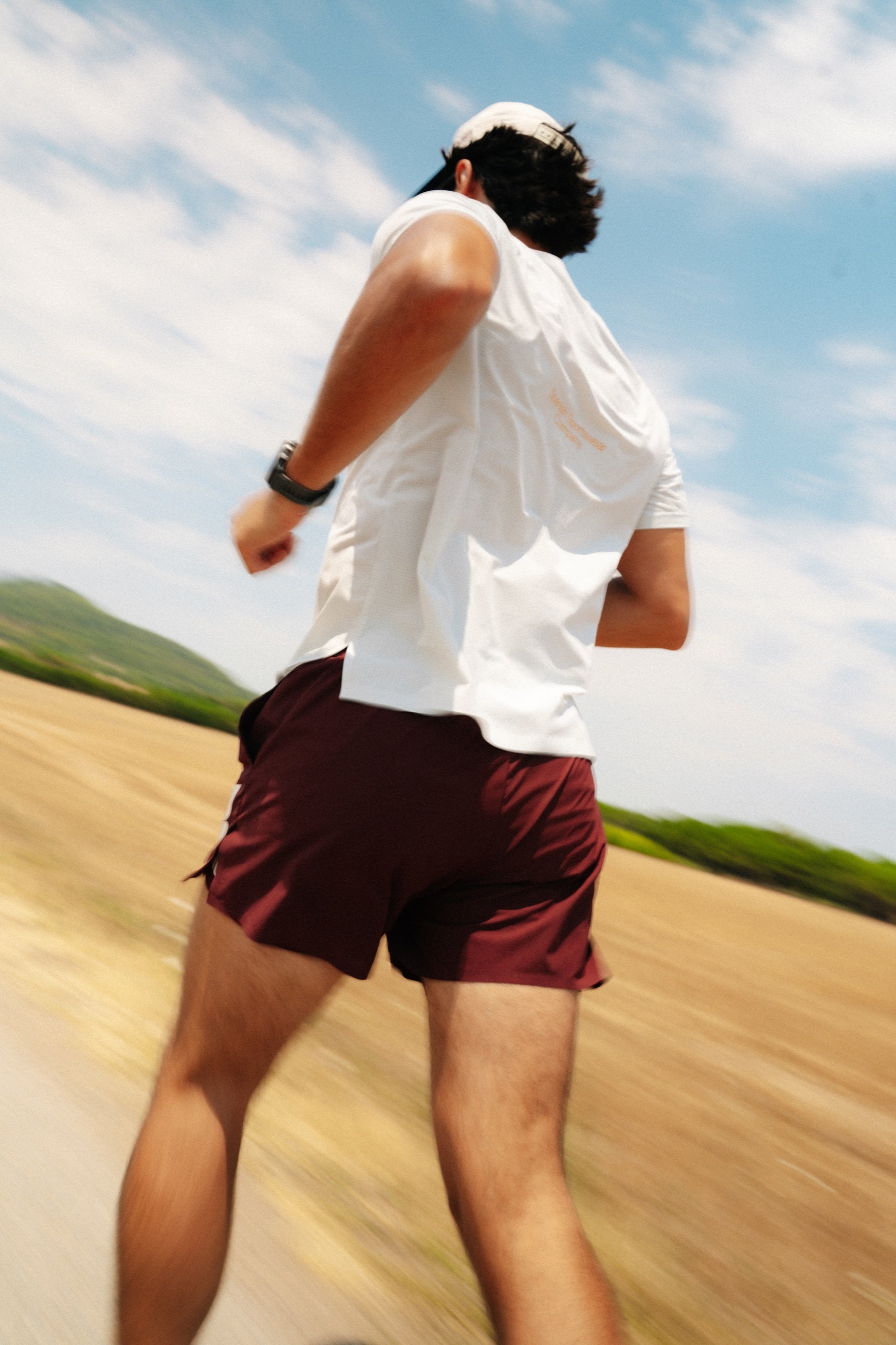Camiseta de running Aiguablava Tee azul de secado rápido - vista 8 - BILMA