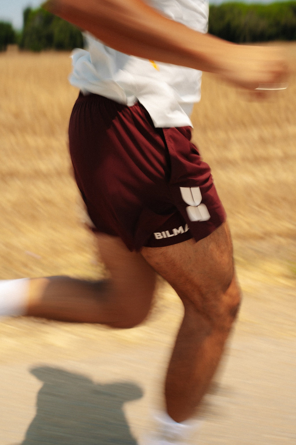 Short de entrenamiento Tramuntana burdeos para hombre - vista 6 - BILMA