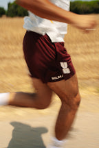 Short de entrenamiento Tramuntana burdeos para hombre - vista 6 - BILMA