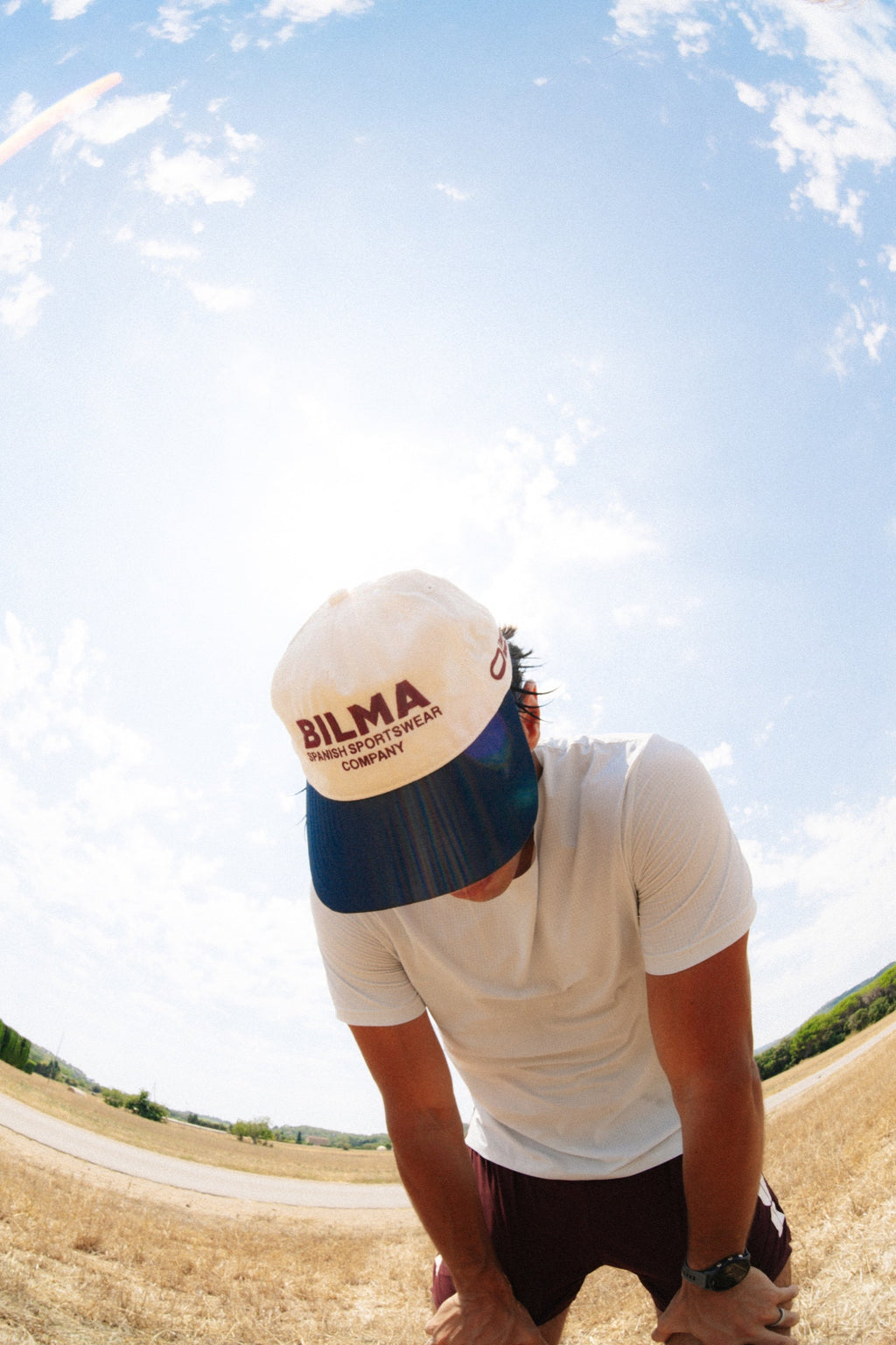 Gorra de entrenamiento Garbí Cap blanca y azul - vista 6 - BILMA