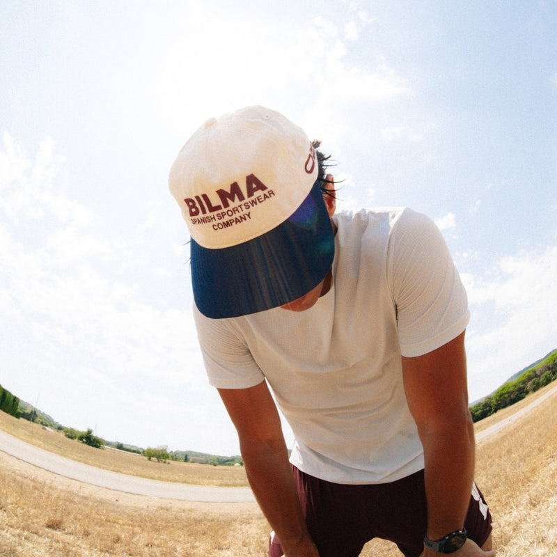 Gorra de entrenamiento Garbí Cap blanca y azul - vista 6 - BILMA