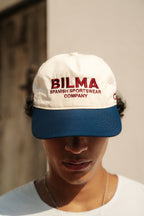 Gorra unisex Garbí Cap blanca y azul, colección de verano Respect the Distance - BILMA