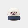 Gorra de nylon unisex Garbí Cap en blanco y azul - BILMA colección Respect the Distance